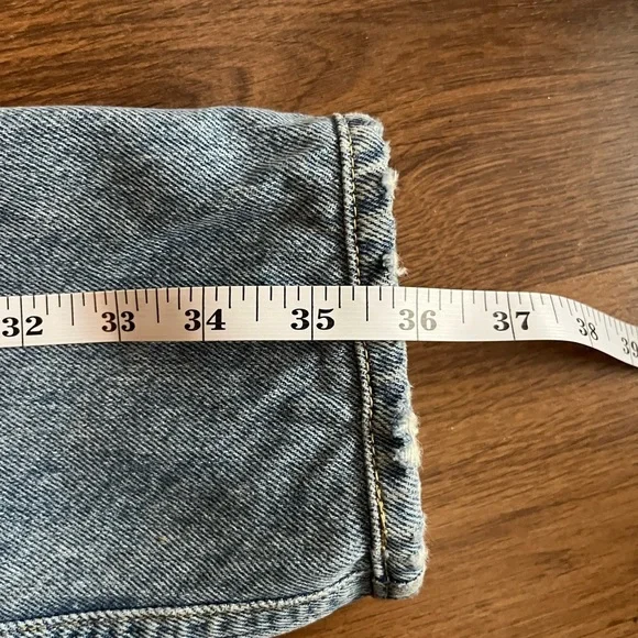 Agolde Riley Hi-Rise Straight Crop Jeans – Light Wash (Ripped) 💙 - Picture 8 of 9